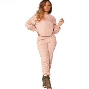 Two Pieced Stacked Sweat Suit Joggers