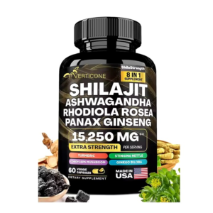 Sea Moss Shilajit Black Seed Oil Ashwagandha Ginger Herbal Capsules